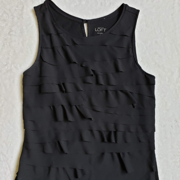 LOFT Tops - LOFT Flowy Layered Ruffle Shell Tank